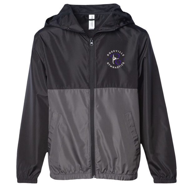 Youth Lightweight Windbreaker Full-Zip Jacket - Embroidered Logo Thumbnail