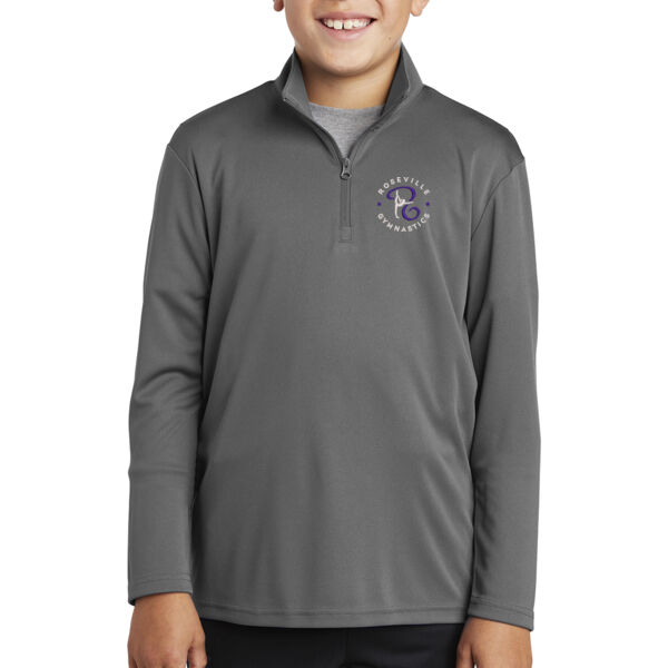 Sport-Tek Youth PosiCharge Competitor 1/4-Zip Pullover  - Embroidered Logo Thumbnail