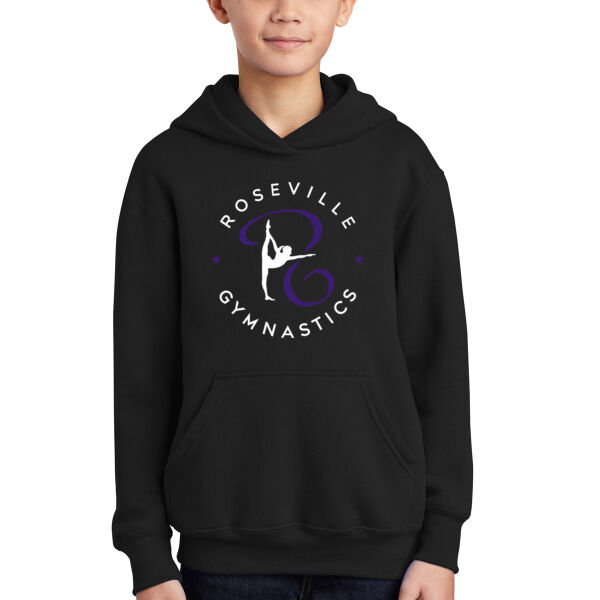 Port & Company Youth Core Fleece Pullover Hooded Sweatshirt - Printed Logo Thumbnail
