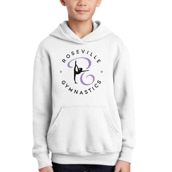 Port & Company Youth Core Fleece Pullover Hooded Sweatshirt - Printed Logo Thumbnail
