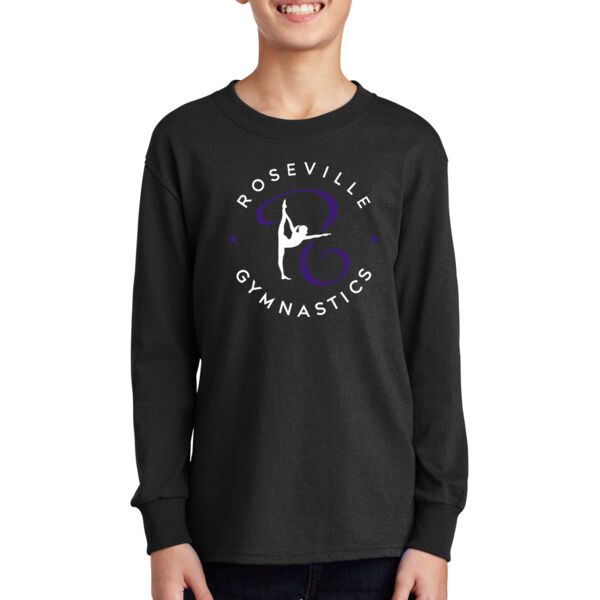 Port & Company Youth Long Sleeve Core Cotton Tee - Printed Logo Thumbnail