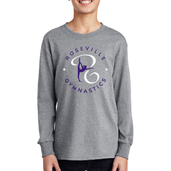 Port & Company Youth Long Sleeve Core Cotton Tee - Printed Logo Thumbnail