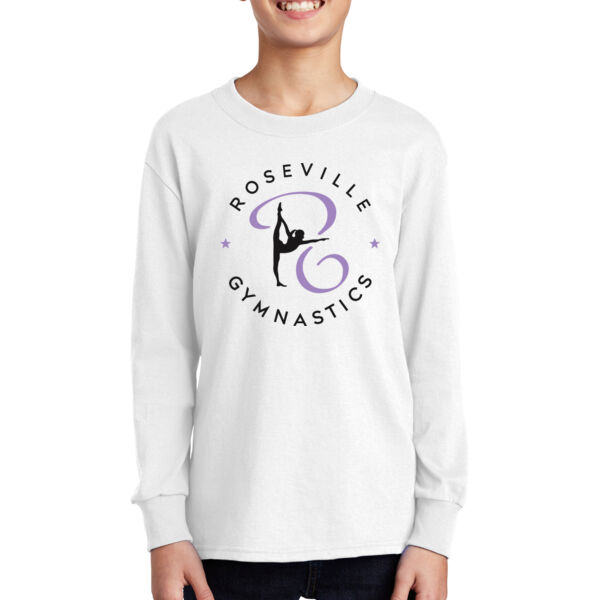 Port & Company Youth Long Sleeve Core Cotton Tee - Printed Logo Thumbnail