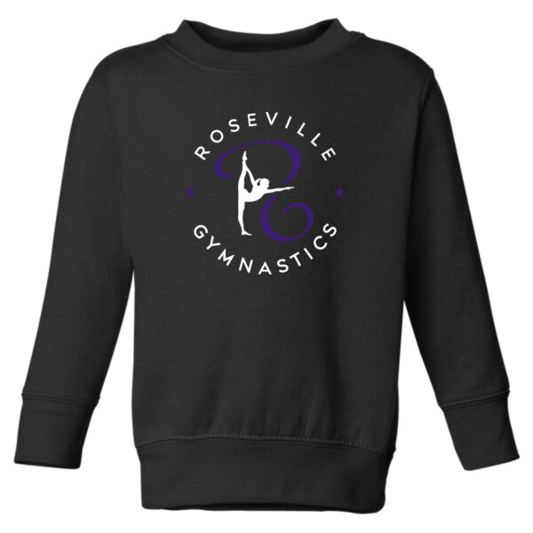 Rabbit Skins - Toddler Fleece Crewneck Sweatshirt - Printed Logo Thumbnail