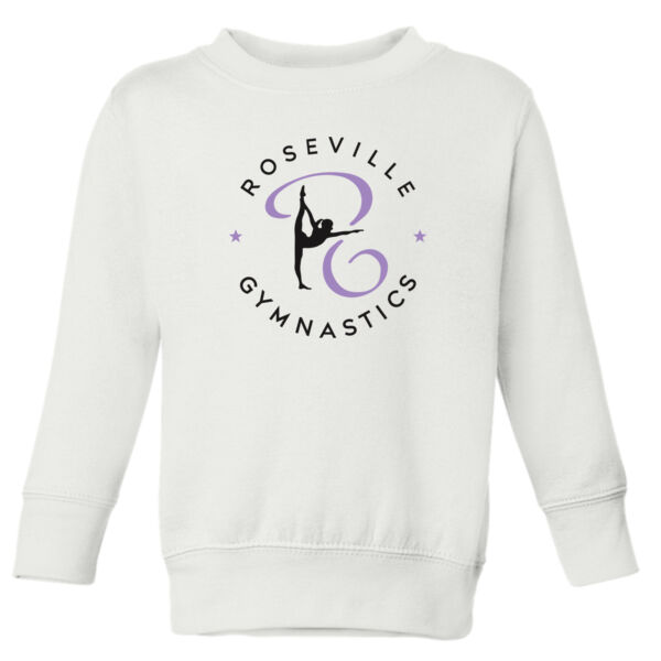 Rabbit Skins - Toddler Fleece Crewneck Sweatshirt - Printed Logo Thumbnail