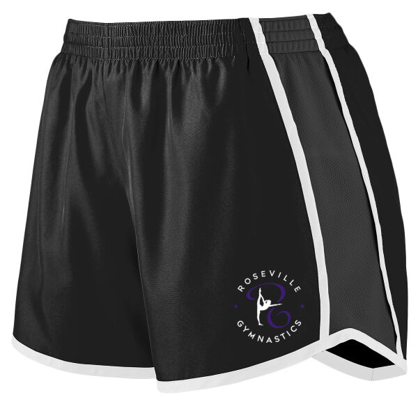 Augusta Sportswear Girls Pulse Team Shorts - Printed Logo Thumbnail