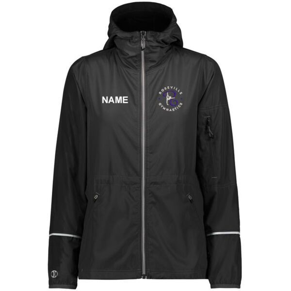 Holloway Ladies Packable Full Zip Jacket - Embroidered Logo ** Add Name for $5! ** Thumbnail