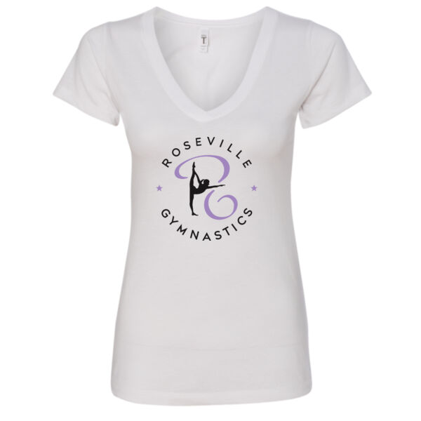 Next Level - Women's Ideal V-Neck T-Shirt - Printed Logo ** Add Name for $5! ** Thumbnail