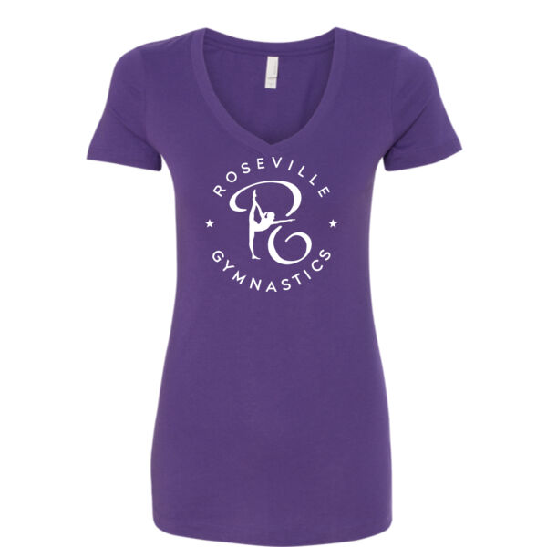 Next Level - Women's Ideal V-Neck T-Shirt - Printed Logo ** Add Name for $5! ** Thumbnail