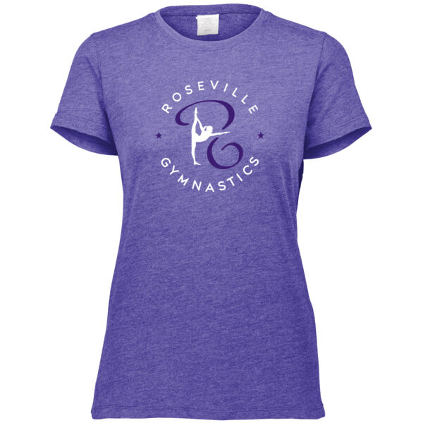 Augusta Sportswear ladies Tri-Blend Tee - Printed Logo ** Add Name for $5! ** Thumbnail