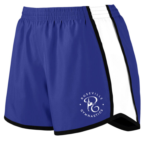 Augusta Sportswear Girls Pulse Team Shorts - Printed Logo Thumbnail