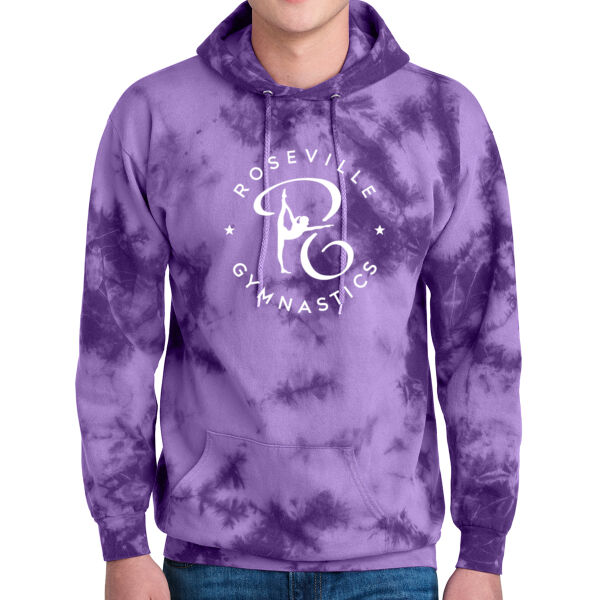 Port & Company® Crystal Tie-Dye Pullover Hoodie - Printed Logo Thumbnail