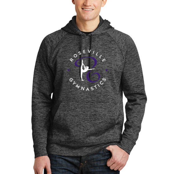 Sport-Tek® PosiCharge® Electric Heather Fleece Hooded Pullover - Printed Logo Thumbnail