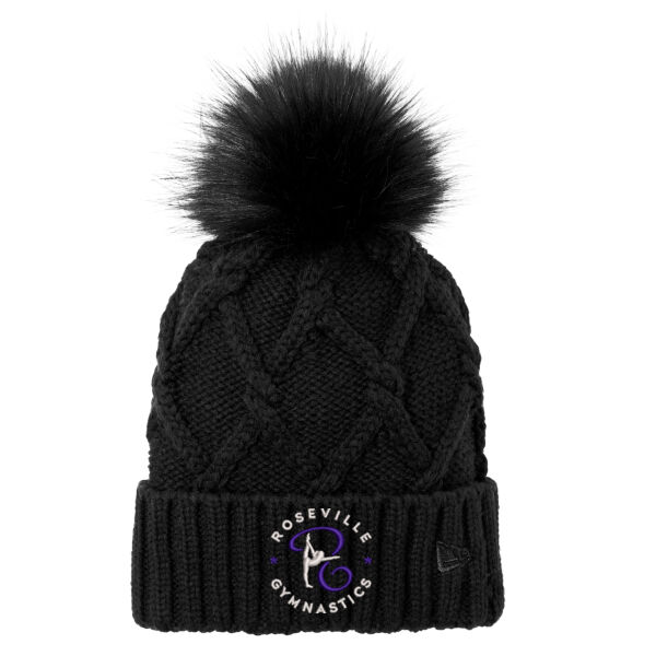 New Era ® Faux Fur Pom Beanie - Embroidered Logo Thumbnail